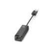 HP Adaptador USB 3.0 a Gigabit RJ45 G2 - USB‑A a Ethernet 10/100/1000 - Conectividad de Red Estable - Plug & Play - Diseño Compacto y Portatil - Color Negro