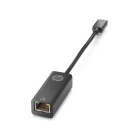 HP Adaptador USB‑C a Ethernet RJ45 G2 - Gigabit 10/100/1000 Mbps - Plug & Play - Soporta PXE Boot, Wake‑on‑LAN y MAC Address Pass‑Through - Diseño Compacto y Portatil - Color Negro
