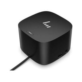 HP Thunderbolt Dock G4 120W Thunderbolt 4 con 13 Puertos - Soporta hasta 4 Monitores 4K - Ethernet 2x Velocidad - Gestion Remota Intel vPro - Alimentacion hasta 100W via USB‑C - Color Negro