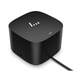 HP Thunderbolt Dock G4 280W con Cable Combinado - Thunderbolt 4 con 13 Puertos - hasta 230W de Potencia para Workstations - Soporte hasta 4 Monitores 4K - Ethernet 1Gb/2.5Gb, USB‑C y USB‑A, HDMI 2.0 y 2x DisplayPort 1.4 - Color Negro