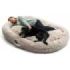 Innovagoods Cama Extragrande para Mascotas y Humanos - Bolsillo Lateral - Antideslizante - Facil Limpieza - Poliester - Ergonomico - Funda Extraible - 190x140x25cm - Color Beige
