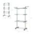 Innovagoods Dolver Tendedero Vertical con Ruedas - 24 Barras - Soporta hasta 40kg - Plegable - Altura Ajustable - 6 Alas Independientes - 49-62x175x73cm - Color Plateado