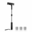 Innovagoods Extaver Afeitadora Corporal con Mango Extensible - Aluminio - Antideslizante - Facil Limpieza - Longitud de 36 a 54cm - 13x4.5x36-54cm - Color Negro y Gris