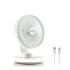 Innovagoods FanLed Ventilador de Escritorio Recargable - Autonomia hasta 11h - 40dB - 4 Velocidades - Bateria 4000mAh - Luz LED - Recargable - Antideslizante - 17x23x17cm - Color Blanco