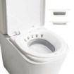 Innovagoods Fopobi Bide Plegable para Inodoro - Soporta hasta 140kg - Orificio para Colgar - Plegable - Facil Limpieza - 36x38.5x13.5cm - Color Blanco