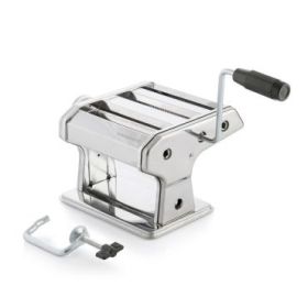 Innovagoods Frashta Maquina para Pasta - Cuerpo de Metal - Multifuncion - 3 Formas Diferentes - Grosor Regulable - Facil Limpieza - Compacto - Desmontable - 21x13.5x19.5cm - Color Plateado