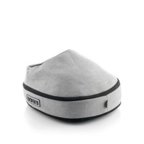 Innovagoods Futsa Masajeador Shiatsu Termico 2 en 1 - 24W - 3 Velocidades - Cable 120cm - Cabezales Rotativos - Apagado Automatico - Funcion Calor - 32.5x10x35cm - Color Gris y Negro