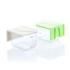 Innovagoods Handstore Pack de 2 Recipientes de Cocina Extraibles - Capacidad 420ml - Libre de BPA - Facil Limpieza - Adhesivos de Calidad - 12.5x7x9cm - Color Verde y Gris