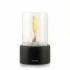 Innovagoods Heatfir Chimenea de Mesa de Bioetanol - Capacidad 150ml - Decorativa - Autonomia de 60min Cada 100ml - sin Humo - 2 Mechas Reutilizables - 16x26.5cm - Color Negro
