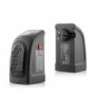 Innovagoods Heatpod Mini Calefactor Portatil - Potencia 400W - 2 Velocidades - Pantalla LED - Temperatura Regulable - Temporizador - Bajo Consumo - 8.5x16x12.5cm - Color Negro