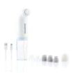 Innovagoods Hyser Hidrolimpiador Facial de Impurezas Recargable - Bateria 400mAh - 2 Depositos de 40ml - Cable 80cm - Recargable - Cabezales Incluidos - 20.5x8cm - Color Blanco