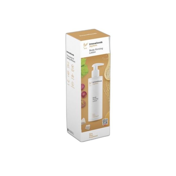 Innovagoods Joyfirm Locion Corporal Reafirmante de Arroz - Contenido 250ml - Vegano - Uso Diario - Dermatologicamente Probado - No Testado en Animales