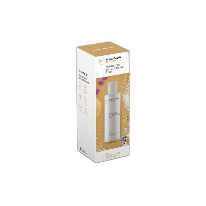 Innovagoods Joyfresh Tonico Facial Hidratante y Exfoliante de Arroz - Contenido 150ml - Vegano - Uso Diario - Dermatologicamente Probado - No Testado en Animales