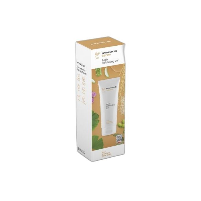 Innovagoods Joynew Gel Exfoliante Corporal de Arroz - Contenido 200ml - Vegano - Apto para Todo Tipo de Piel