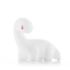 Innovagoods Lightosaurus Lampara Dinosaurio LED - Luz Quitamiedos - RGB Multicolor - Vinilo - 13x12x8cm - Color Blanco