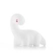 Innovagoods Lightosaurus Lampara Dinosaurio LED - Luz Quitamiedos - RGB Multicolor - Vinilo - 13x12x8cm - Color Blanco