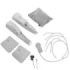 Innovagoods Maspres Masajeador de Piernas por Compresion de Aire - Cable 90cm - Presion hasta 96kPa - 4 Niveles de Intensidad - Bolsa de Transporte - Control Desmontable - Color Gris