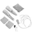 Innovagoods Maspres Masajeador de Piernas por Compresion de Aire - Cable 90cm - Presion hasta 96kPa - 4 Niveles de Intensidad - Bolsa de Transporte - Control Desmontable - Color Gris