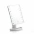 Innovagoods Perflex Espejo de Sobremesa - Luz LED Blanca Regulable - Inalambrico - Tactil - Soporte Desmontable - 17x27x12cm - Color Blanco