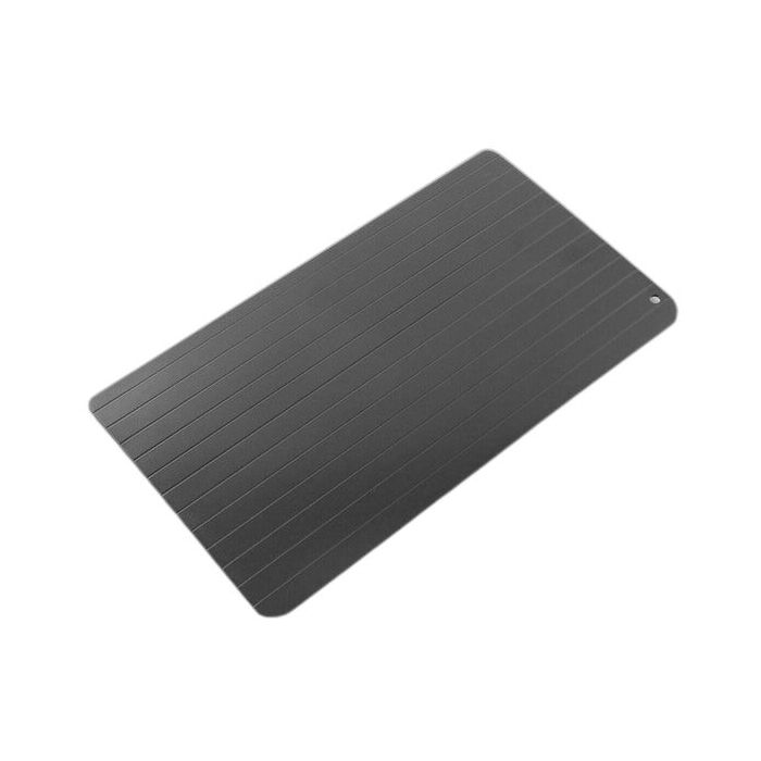 Innovagoods Placa de Descongelacion Rapida de Alimentos - Antiadherente - Estable - Ahorro Energetico - Aleacion Metalica - Uso Universal - Facil Limpieza - 35x20.5x1cm - Color Negro