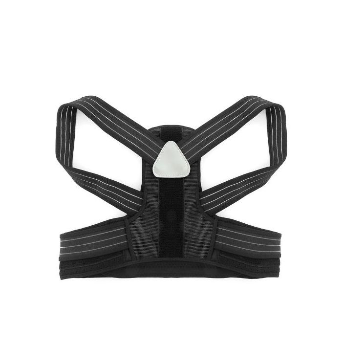 Innovagoods Pro Ticalbak Corrector de Postura Adaptable - Facil Limpieza - Unisex - Talla Unica - Transpirable - Cierre con Velcro - Color Negro