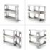 Innovagoods Rispick Organizador de Especias - Polipropileno - Antideslizante - Facil Limpieza - Deslizante - Pivotante - Capacidad para 20 Especias - 10x28x28.5-45cm - Color Gris