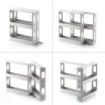 Innovagoods Rispick Organizador de Especias - Polipropileno - Antideslizante - Facil Limpieza - Deslizante - Pivotante - Capacidad para 20 Especias - 10x28x28.5-45cm - Color Gris