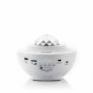 Innovagoods Sedlay Proyector de Estrellas con Altavoz - Bluetooth - Cable 145cm - Luz LED - Temporizador - Antideslizante - Apagado Automatico - 17x12.5cm - Color Blanco