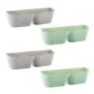 Innovagoods Shohold Pack de 4 Zapateros Adhesivos - Multiposicion - 25.5x7.5x7.5cm - Color Verde y Gris