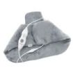 Innovagoods Sholkad Almohadilla Electrica para Cuello y Hombros - 70W - Cable 230cm - Funcion Calor - Apagado Automatico - Control Desmontable - Funda con Cremallera - 60×45×1cm - Color Gris