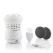 Innovagoods Sofeem Lima de Pedicura - Aspirador Integrado - 2 Velocidades - Bateria 400mAh - Indicador LED - Recargable - Facil Limpieza - 6.5x10cm - Color Blanco