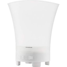 Innovagoods Sonice Cubitera con Altavoz 3 en 1 - Bluetooth - Autonomia 4h - Cable USB Incluido - Bateria 1200mAh - IPX4 - Luz LED RGB - Recargable - Multifuncion - 24.5x29x23.5cm - Color Blanco