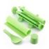 Innovagoods Suzooka Set de 3 Piezas para Sushi - Libre de BPA - Incluye Esterilla - Facil de Limpiar - Incluye Recetario - Color Verde