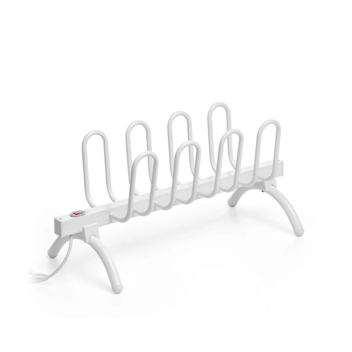 Innovagoods Tendedero Secador de Calzado Electrico - 80W - Capacidad para 4 Pares - Cable 130cm - IPX2 - Resistente al Agua - 71x21.5x21.5cm - Color Blanco