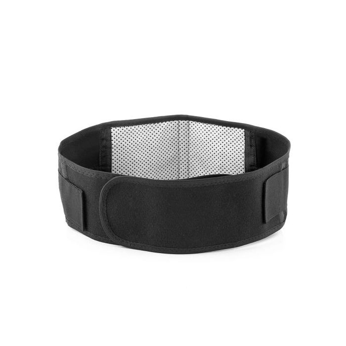 Innovagoods Tourmabelt Faja Termica Correctora de Postura - Facil Limpieza - Imanes de Turmalina - Unisex - Talla Unica - Cierre con Velcro - Ergonomico - 107x14.7x0.5cm - Color Negro