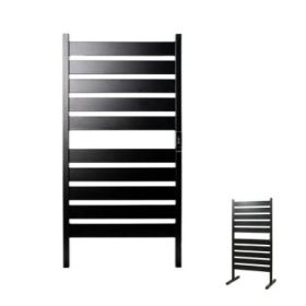 Innovagoods Towarall Toallero Electrico de 10 Barras - 260W - IP44 - Cable 140cm - Incluye Accesorios - Temperatura Regulable - Temporizador - Apagado Automatico - 50x100x10cm - Color Negro