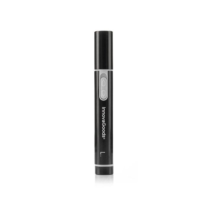 Innovagoods Trimpen Cortapelos para Nariz y Oreja - Velocidad 15000rpm - Inalambrico - Facil Limpieza - 1.4x11.3cm - Color Negro y Gris