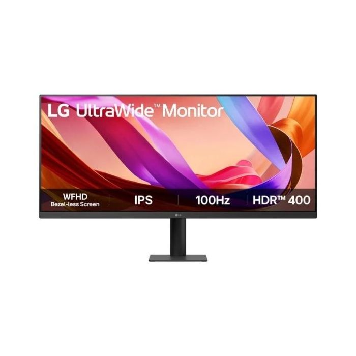 LG Ultrawide Monitor 34" LED WFHD 100Hz HDR400 - 21:9 - HDMI, Displayport - VESA 100x100 - Color Negro