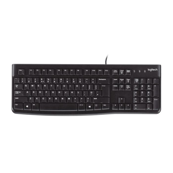 Logitech K120 Teclado USB Frances - Resistente a Salpicaduras - Cable de 1.50m