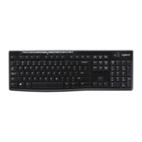 Logitech K270 Teclado Inalambrico USB Frances - Resistente a Salpicaduras - Teclas de Acceso Rapido