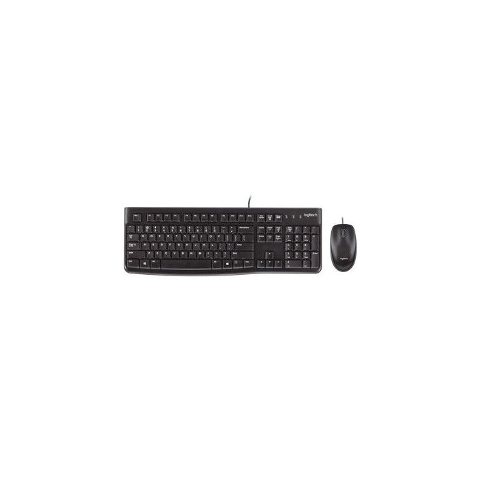 Logitech MK120 Pack USB Teclado Italiano + Raton 1000dpi 3 Botones - Uso Ambidiestro