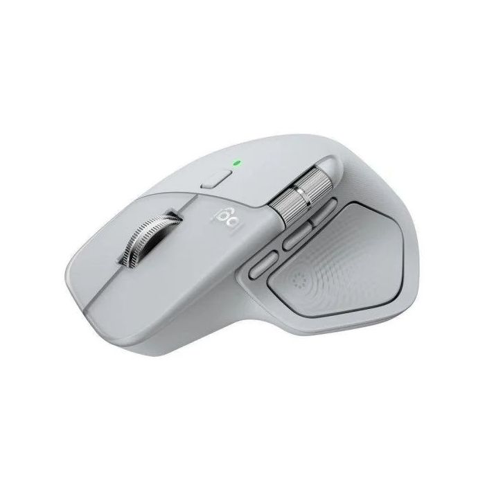 Logitech MX Master 4 Raton Inalambrico Avanzado - Sensor Darkfield 8K DPI - Desplazamiento MagSpeed 1000 Lineas por Segundo - Respuesta Haptica Personalizable Haptic Sense - Bluetooth y Logi Bolt - Color Gris