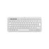 Logitech Pebble Keys 2 K380s Teclado Inalambrico - Bluetooth + RF Logi Bolt - Teclas Silenciosas de Perfil Bajo - Easy‑Switch para 3 Dispositivos - Formato Mini QWERTY - Bateria hasta 36 Meses - Color Blanco