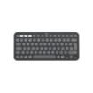 Logitech Pebble Keys 2 K380s Teclado Inalambrico - Bluetooth + RF Logi Bolt - Teclas Silenciosas de Perfil Bajo - Easy‑Switch para 3 Dispositivos - Formato Mini QWERTY - Bateria hasta 36 Meses - Color Grafito