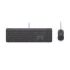 Logitech Signature Slim MK620 Combo Pack Teclado + Raton USB - Reposamanos - Raton Ambidiestro 4000 DPI con SmartWheel - Teclas de Acceso Rapido e IA - Color Grafito