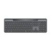 Logitech Signature Slim Solar+ K980 Teclado Inalambrico Español QWERTY - Carga Solar Automatica con Tecnologia LightCharge - Conectividad Dual Logi Bolt y Bluetooth LE - Teclas Silenciosas - Color Grafito