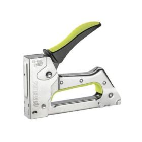 Miles TS4002 Clavadora/Grapadora Metalica - Para Grapas 6-10mm - Facil Carga con Indicador - Ergonomica - Color Cromado