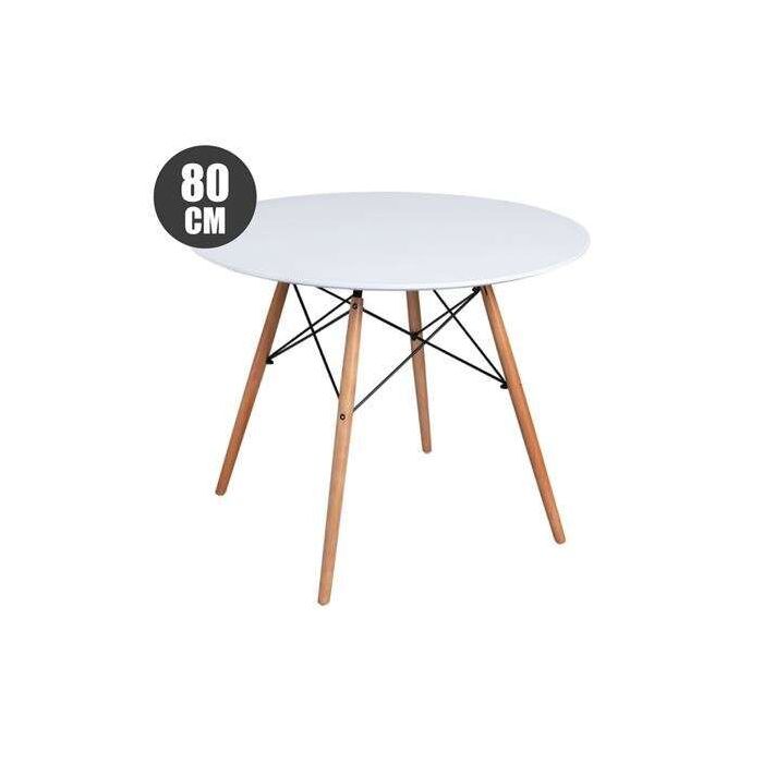 Muvip Mesa Redonda Design D500 80cm - Color Blanco