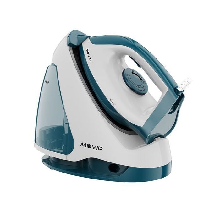 Muvip MV0650 Centro de Planchado - Potencia 2200W - Deposito de 1.2L - Suela Ceramica - Funcion de Bloqueo de Plancha