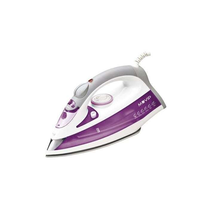 Muvip Plancha de Ropa con Vapor 2200W - Suela de Ceramica - Deposito de 350ml - Control de Temperatura - Cable de 1.80m